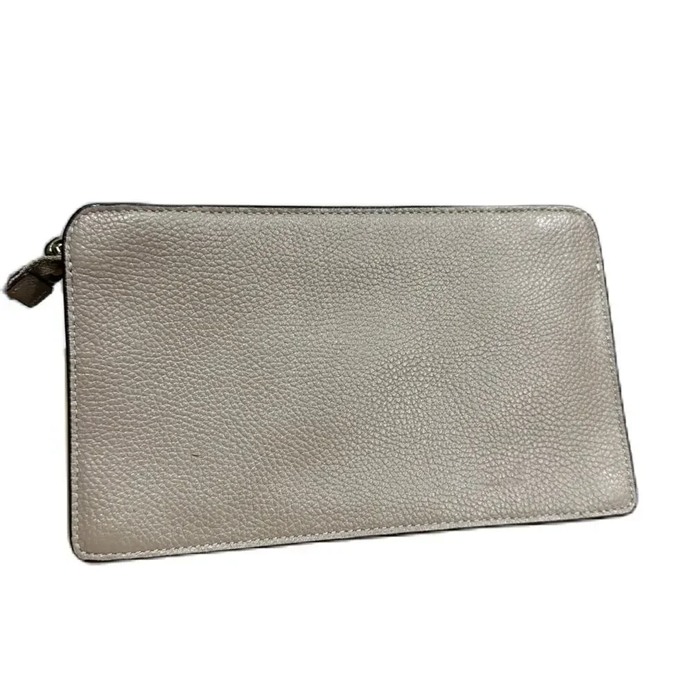 Excellent Coach‎ Tan Pebble Leather Phone Case Designer Wallet